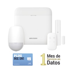 HIKVISION DS-PWA48-KSD Kit de Alarma Inalámbrico / 48 Zonas / GSM 3G/4G / Wi-Fi 2.4 GHz / Cifrado AES-128 / 433 MHz / Batería de Respaldo
