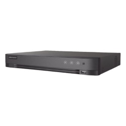 HIKVISION IDS-7216HQHI-M1/XT DVR Pentahíbrido / 16 Canales TURBOHD + 8 Canales IP / 5 Megapixel Lite / Audio Bidireccional Coaxitron / Reconocimiento Facial / AcuSense / 1 Bahía HDD / Salida Full HD
