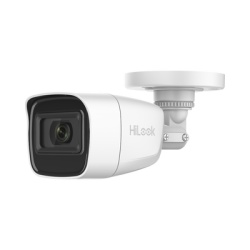 HiLook by HIKVISION THC-B120-PS AUDIO POR COAXITRON / Bala TURBOHD 2 Megapixel / Gran Angular 106° / Lente 2.8 mm / 25 mts IR EXIR / Exterior IP66 / 4 Tecnologías / dWDR