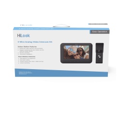 HiLook by HIKVISION VI-K13P Kit de Videoportero Analogico con Pantalla LCD a Color de 7" / Frente de Calle para Exterior IP65 / Salida de Relevador