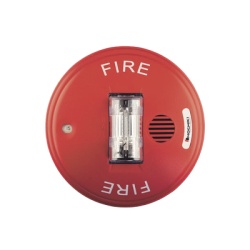 HOCHIKI HCC24CR Sirena Estrobo 24 Vcd Instalacion en Techo Multi Candela Color Rojo (0500-06100)
