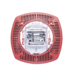 HOCHIKI SSPK-24PR Bocina con estrobo para pared color roja
