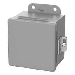 HOFFMAN A604CH Gabinete de Bisagra Continua CH / NEMA Tipo 12 / 6 x 4 x 3 in (152 x 102 x 76 mm) / Acero Dulce / Gris / Abrazaderas Atornilladas / Montaje en Pared