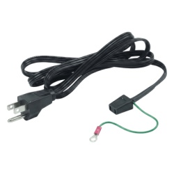 HOFFMAN ACORD1 Cable de Alimentacion para Ventilador / 1 Conector / 1.52 m (5 ft) / Cobre / Enchufe 3 Puntas con Tierra / Compatible con Ventiladores Compactos Hoffman