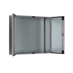 HOFFMAN ADR1201240 Gabinete de Doble Puerta 1200 x 1200 x 400 mm de Acero Inoxidable Cepillado. Proteccion NEMA 12 IP55 IK10