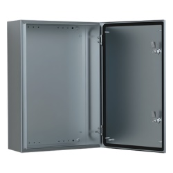HOFFMAN ASR0242415 Gabinete de Acero Inoxidable 304L ASR IP66 240x240x150 mm (9.4 x 9.4 x 5.9 in) / 2 Cerraduras / Montaje Placa 2 mm
