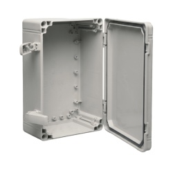 HOFFMAN Q202018ABI Gabinete QLine I Tipo 4X / 200 x 200 x 180 mm (7.87 x 7.09 x 7.09 in) / ABS / IP66 / Tapa Opaca con Tornillos / Montaje 180 x 180 mm / Gris RAL 7035 - Img 2
