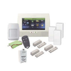 HONEYWELL HOME RESIDEO L7000LAK Kit de alarma inalámbrico / Panel pantalla táctil 7" / 3 contactos magnéticos / Sensor de movimiento / Control remoto / Z-Wave