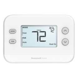 HONEYWELL HOME RESIDEO TH1110U4000/U Termostato No Programable / 1H/1C / Pantalla 4.09 pulgadas / Precisión ±0.5 °C / Alimentación 24 VCA o Baterías AA