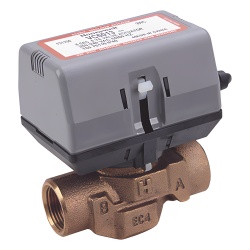HONEYWELL HOME RESIDEO VC4011AK1000T Válvula motorizada / 2 vías / Actuador integrado / BSPT 3/4" (DN20) / 100-130 VCA / On-Off / Bidireccional