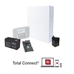 HONEYWELL HOME RESIDEO VISTA48LANTB8AH Panel de alarma VISTA-48LA / teclado alfanumérico con receptor RF / batería 12 V 9 Ah / transformador 16.5 Vca / gabinete