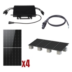 HOYMILES HMS2000KIT1 Kit Solar Interconexion / 2kW 220Vca / Microinversores HOYMILES / Montaje Incluido