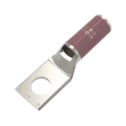 HUBBELL BURNDY HUB-YA2CL2-BOX Zapata Terminal de Compresion BURNDY Canon Corto para Tornillo de 1/4" y Calibre 2 AWG.