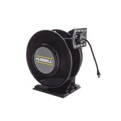 HUBBELL HBLI50CAT6 Black Industrial Reel 50 Ft CAT6 Cable