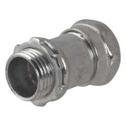 HUBBELL HUB-2906 Conector Recto Compresion de Acero Galvanizado para Pared Delgada de 1 1/2".
