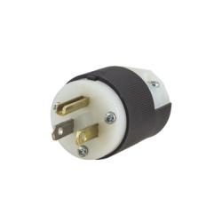 HUBBELL HUB-HBL-5266-C Clavija Entrada Recta/ 15A 125V/ 2 Polos 3 Hilos/ Nema 5-15P/ Grado Industrial- Comercial.