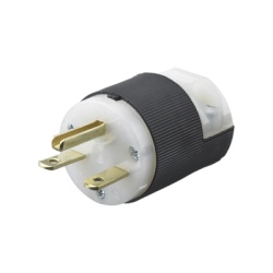 HUBBELL HUB-HBL5666C Clavija Entrada Recta/ 15A 250V/ 2 Polos 3 Hilos/ Nema 6-15P/ Grado Industrial- Comercial.
