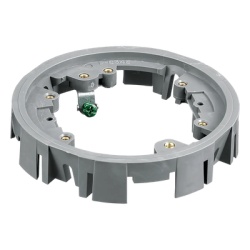 HUBBELL HUB-PFBA1A Adaptador para Cajas de Piso de Concreto / Serie PFB Redonda / Material PVC Termoplastico / Montaje con Tornillos / 4 Ganchos Incluidos / Clips Deslizantes / Acepta Tapas Plasticas