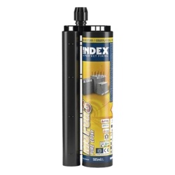 INDEX MOPUR30385 Resina Epoxico Puro 3:1 para Concreto Fisurado y Armado Taladros Inundados Vibraciones y Aplicaciones Estructurales / Curado Lento / Para Cargas Sismicas Categoria C1 y C2 / Contenido