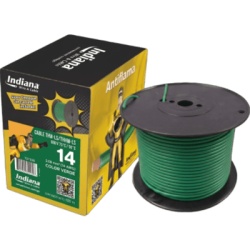 INDIANA SLY-312-GRN/100 Cable THW-LS / Calibre 14 AWG / 19 Hilos / Color Verde / Bobina 100 m (328 ft)
