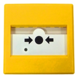 INIM ELECTRONICS IC0020Y Pulsador Antiincendio Convencional | EN54-11 | Restablecible con Llave | LED Multicolor | 10-30V DC