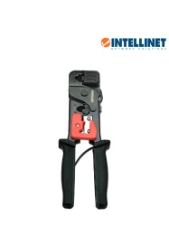 INTELLINET ITL1600002 INTELLINET 210836 - PINZA P/CRIMPEAR RJ11-6P4C 6P2C/RJ11 RJ12-6P6C RJ45-8P8C 8P6C 8P4C 8P2C/ Corta y quita el forro del cable / Fabricada en Acero al carbon / Mango Antiderr