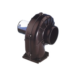 JABSCO 34739-0020 Soplador de ventilacion marina de 3 pulgadas con montaje en brida construido en plastico reforzado