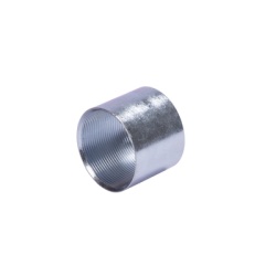 JUPITER JU-PG-100-COP Cople 1" (25mm) pared gruesa con rosca galvanizado etiqueta amarilla