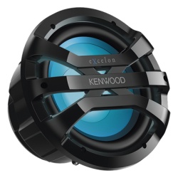 JVC KENWOOD XM1041BL Subwoofer excelon motorsport de 10" fabricado en rejilla color negro cuenta con iluminacion Led ajustable via RF