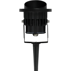JWJ JLLE12NC Luminario LED Tipo Estaca / 12W / 110-240V~ / IP65 / 2700K / Ángulo 36° / Ajustable 45° a 85° / Aluminio y Vidrio Templado - Img 5