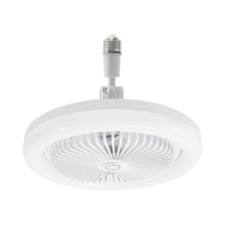 JWJ JLV-0112 Ventilador de Techo con Luminario LED de 110 V CA 50/60 Hz / 40 W / 3 Tonos de Luz (6500 - 4 000 - 2 700 K) / Diametro 250 mm / 3 Velocidades / Dimeable.