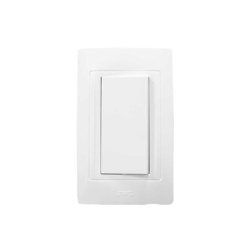 JWJ JTL-C7302 Apagador Escalera Sencillo de 10 A/ 127 V CA ~ 60 Hz / Color Blanco.
