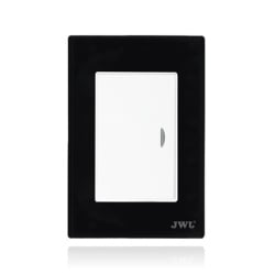 JWJ JTL-F7601 Apagador Sencillo de 10 A/ 127 Vca ~ 60 Hz / Carcasa Negra.