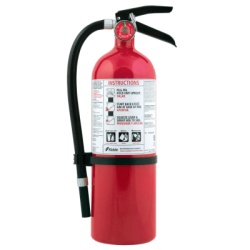 KIDDE FX340SC Extintor Desechable de Polvo Quimico Seco | Fuegos Clase A B y C | Talleres y Garaje | Paquete con 4 | Cilindro Rojo