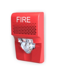 KIDDE KID1450003 KIDDE F_EG1AVRF - Sirena Estroboscopica Compacta / 15-75 DC / Roja / Logo FIRE