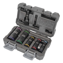 KLEIN TOOLS 66070 Juego de Dados de Impacto de 7 piezas Medidas: 3/8 x 7/16 1/2 x 9/16 5/8 x 11/16 3/4 x 13/16 y 7/8 x 15/16