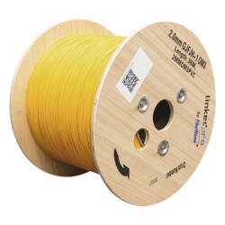 LINKEDPRO BY EPCOM 2MMOM3PVC Fibra Optica Multimodo OM3 2 mm Simplex Tight Buffer (900 micras) Precio Por Metro (Hasta 2000 Metros en un Solo Tramo de Cable)