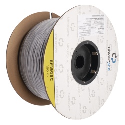 LINKEDPRO BY EPCOM EF-150-SC Carrete de Fibra Optica Monomodo con Conectores SC-SC Duplex Reforzada con Kevlar de 150 Metros (492.13 Pies) Para Instalaciones Subterraneas por Tuberia