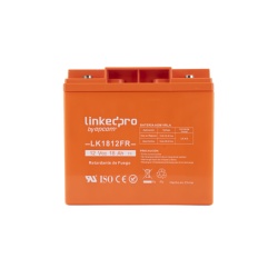LINKEDPRO BY EPCOM LK1812FR Bateria de Respaldo AGM-VRLA / 12 V / 18 Ah / Retardante a la Flama UL94-V0 / Vida Util 5 Anos / Terminales T1