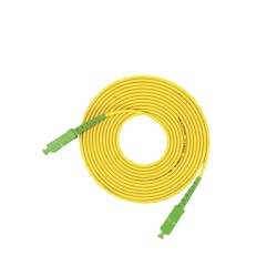 LINKEDPRO BY EPCOM LP-FO-SCA-SCA-03 Jumper de Fibra Optica Monomodo SC/APC-SC/APC Simplex Color Amarillo 3 Metros (9.84 Pies)
