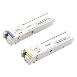 LINKEDPRO BY EPCOM LP-IND-SFP-BD-10G-20 Transceptores Opticos Industriales Bidireccionales SFP+ (Mini-Gbic) / Monomodo 1270 & 1330 nm / 10 Gbps / 10GBASE / Conector LC/UPC Simplex / DDM / Hasta 20 km