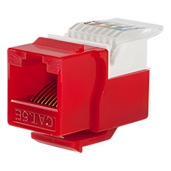 LINKEDPRO BY EPCOM LP-KJ-516-RD Modulo Jack Keystone Cat5e sin Herramienta (toolless) para faceplate - Color Rojo