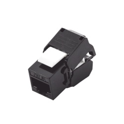 LINKEDPRO BY EPCOM LP-KJ-516-TTBK Modulo Jack Keystone Cat5e (Toolless) con Terminacion en Angulo 180 - Color Negro Compatible con Faceplate y Patchpanel Linkedpro