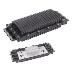 LINKEDPRO BY EPCOM LP-SCH96-3 Caja de Distribucion de Fibra Optica Horizontal hasta 96 Empalmes Exterior IP68 3 Puertos de Entrada y Salida