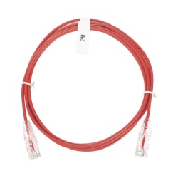 LINKEDPRO BY EPCOM LP-UT6-200-RD-28 Cable de Parcheo Slim UTP Cat6 - 2 Metros (6.56 Pies) Rojo Diametro Reducido (28 AWG)
