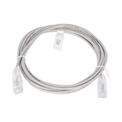 LINKEDPRO BY EPCOM LP-UT6-300-GY28 Cable de Parcheo Slim UTP Cat6 - 3 Metros (9.84 Pies) Gris Diametro Reducido (28 AWG)
