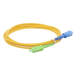 LINKEDPRO BY EPCOM LPSM3SCASCUS2 Jumper de Fibra Optica Monomodo SC/APC-SC/UPC Simplex de 2 Metros (6.56 Pies) 3mm