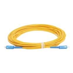 LINKEDPRO BY EPCOM LPSM3SCUSCUS15 Jumper de Fibra Optica Monomodo SC/UPC - SC/UPC Simplex Color Amarillo 15 Metros (49.21 Pies)