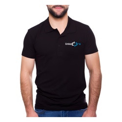 LINKEDPRO BY EPCOM PLALPBS Playera Tipo Polo Color Negro LinkedPRO