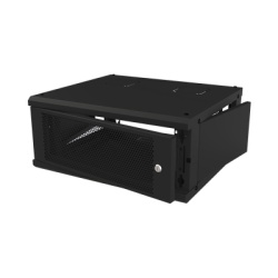 LINKEDPRO BY EPCOM SR-1904-GFP-VR2 Gabinete de Pared Fijo Con 4 Unidades de Rack de 19 in Fabricado en Acero Puerta Perforada.